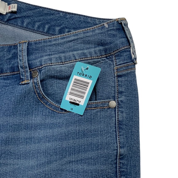 Torrid Denim Jeans Skinny Hi-Rise Medium Blue Wash 5 Pocket - Picture 7 of 14